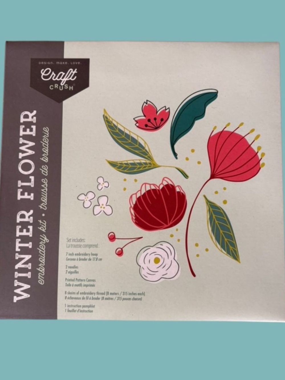 Craft Crush - Winter Flower - Embroidery Kit